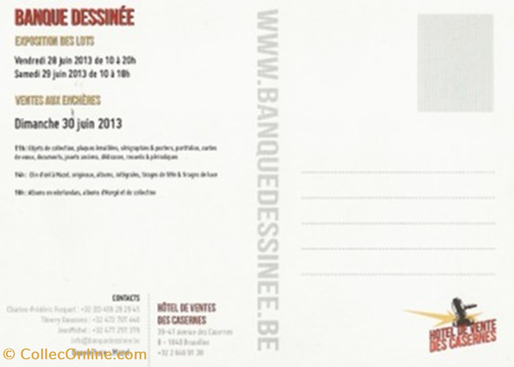 Banque Dessinée 30 cartes postales bande banque dessinee 30