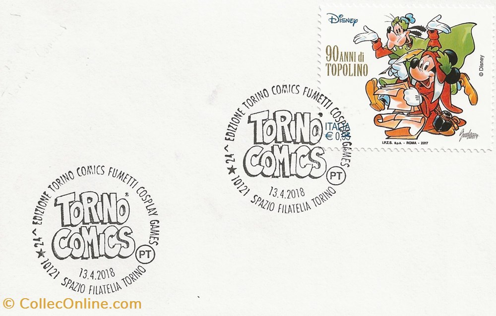 timbres torino italie 2018 24 edizione torino comics fumetti cosplay games