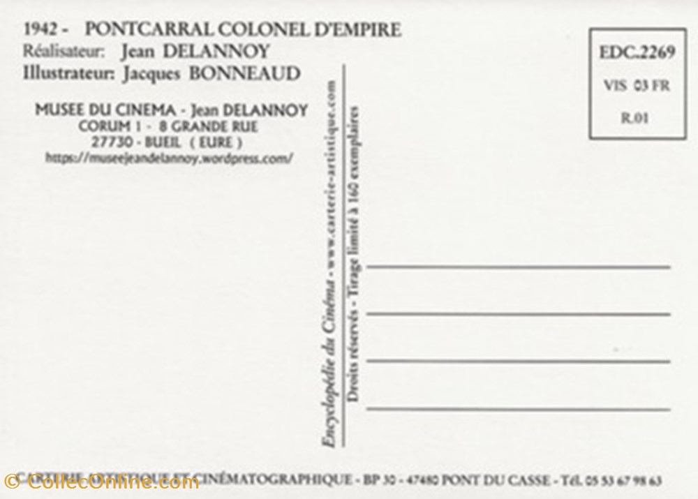 Pontcarral colonel d'empire cartes postales autres pontcarral colonel empire