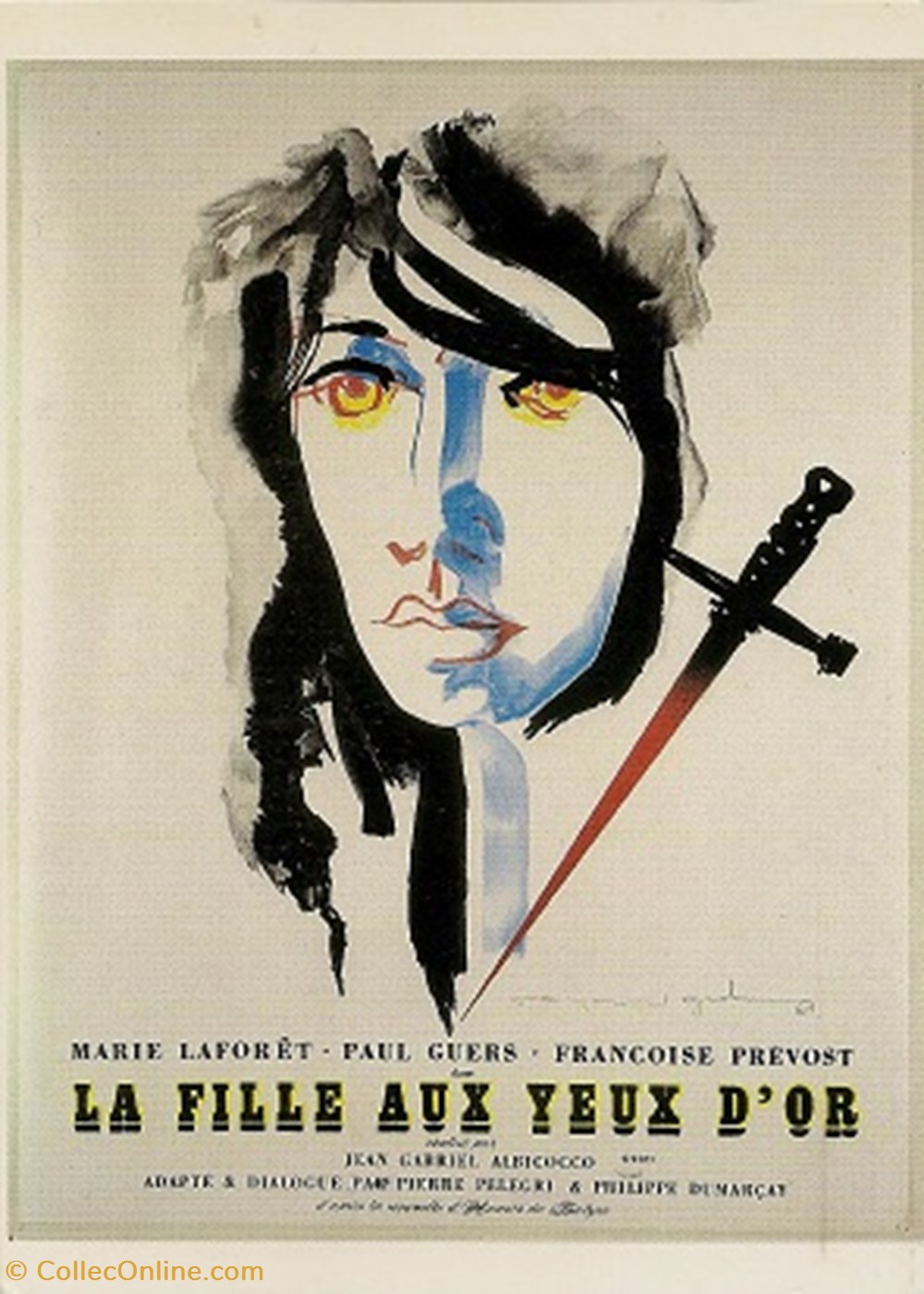 La fille aux yeux d'or cartes postales autres la fille aux yeux or