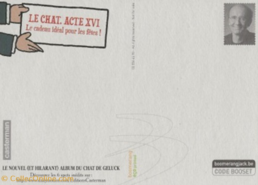 cartes postales bande dessinee le chat