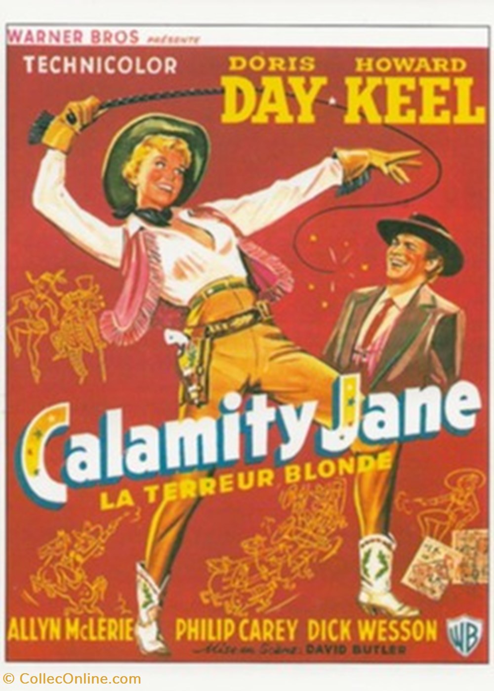 cartes postales autres calamity jane la terreur blonde