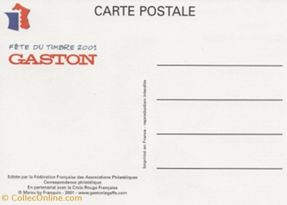 Gaston Lagaffe cartes postales bande dessinee gaston lagaffe