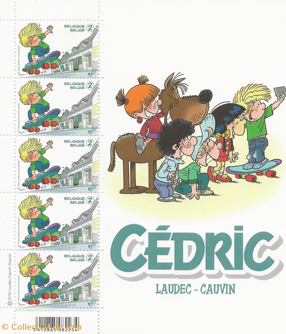 ZZZ - Belgique 2016 Bloc Cedric timbres zzz belgique 2016 bloc cedric