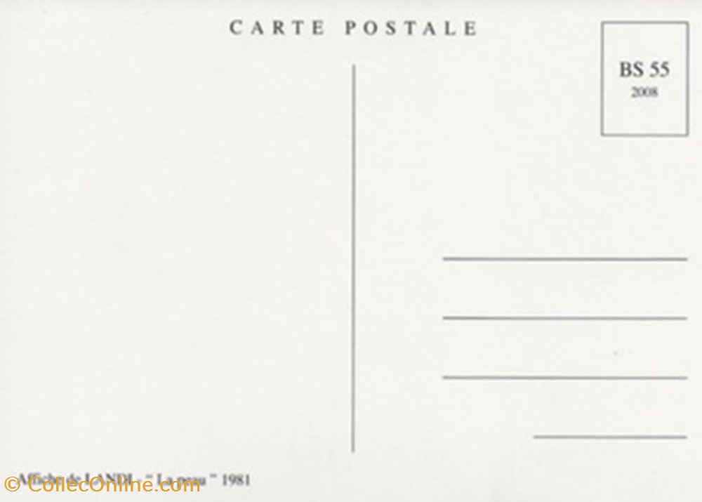 cartes postales autres la peau