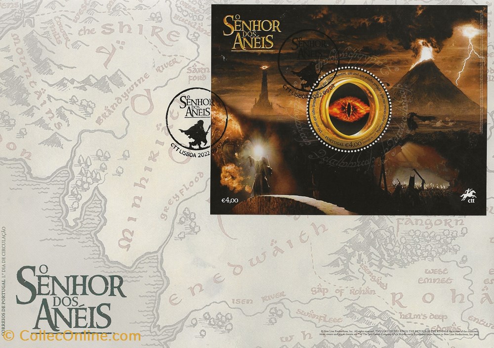 Lisbonne (Portugal) 2022 Senhor do aneis timbres lisbonne portugal 2022 senhor do aneis