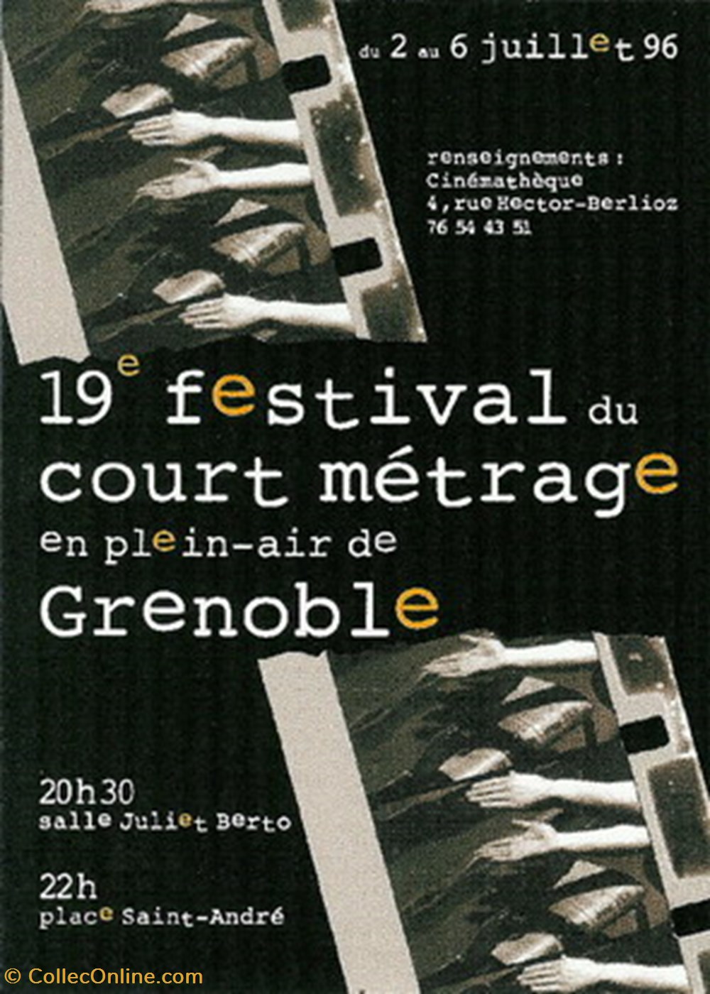 cartes postales autres grenoble festival du court metrage de plein air 1996