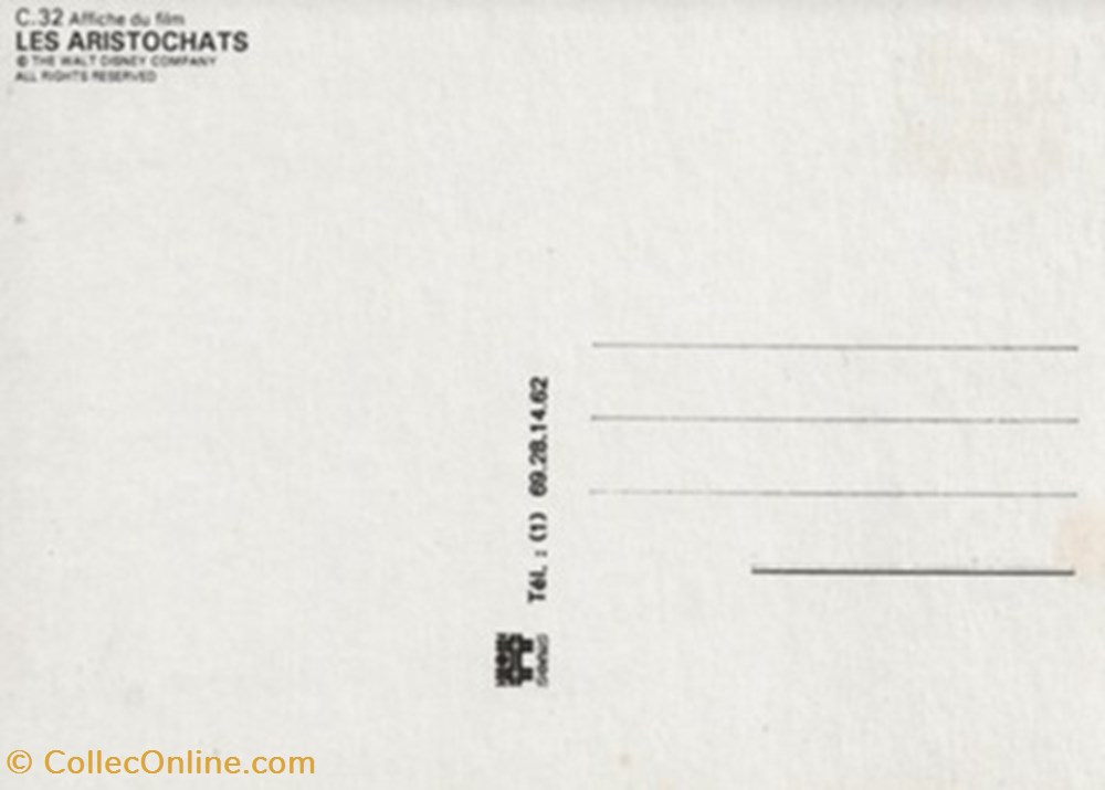 Les aristochats 2 cartes postales autres les aristochats