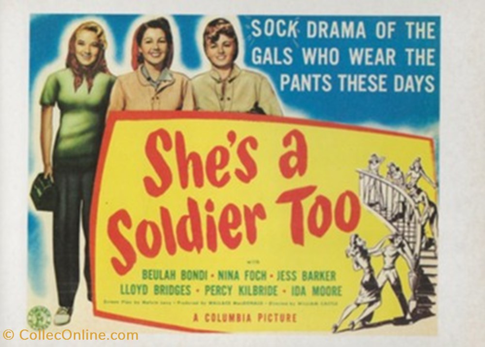 cartes postales autres she s a soldier too