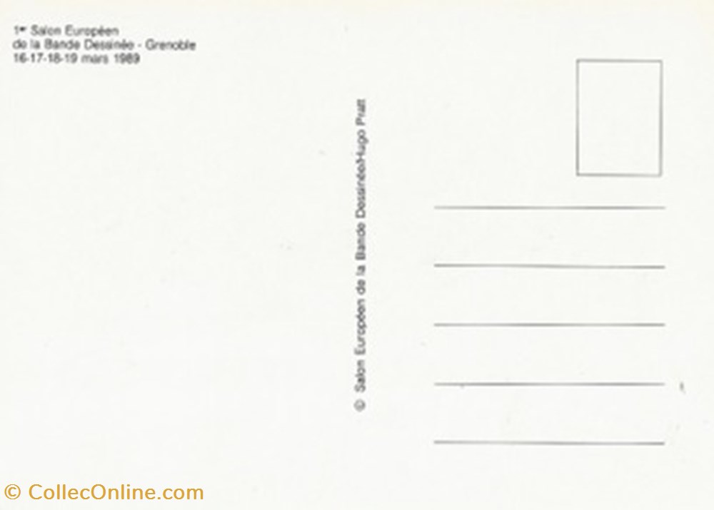cartes postales bande dessinee grenoble 38 1989