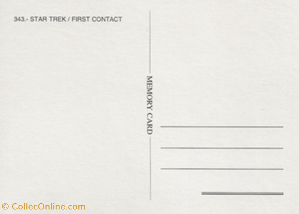 Star trek : first contact cartes postales autres star trek first contact
