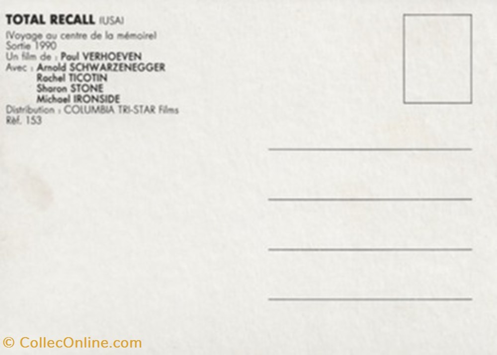 Total recall cartes postales autres total recall