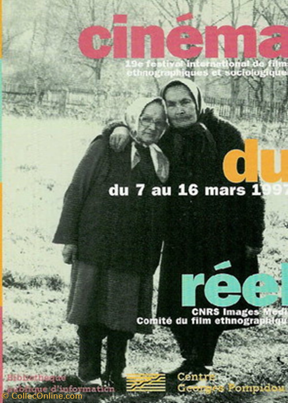 Paris Festival cinéma du réel 1997 - Postcards - Other - Condition New