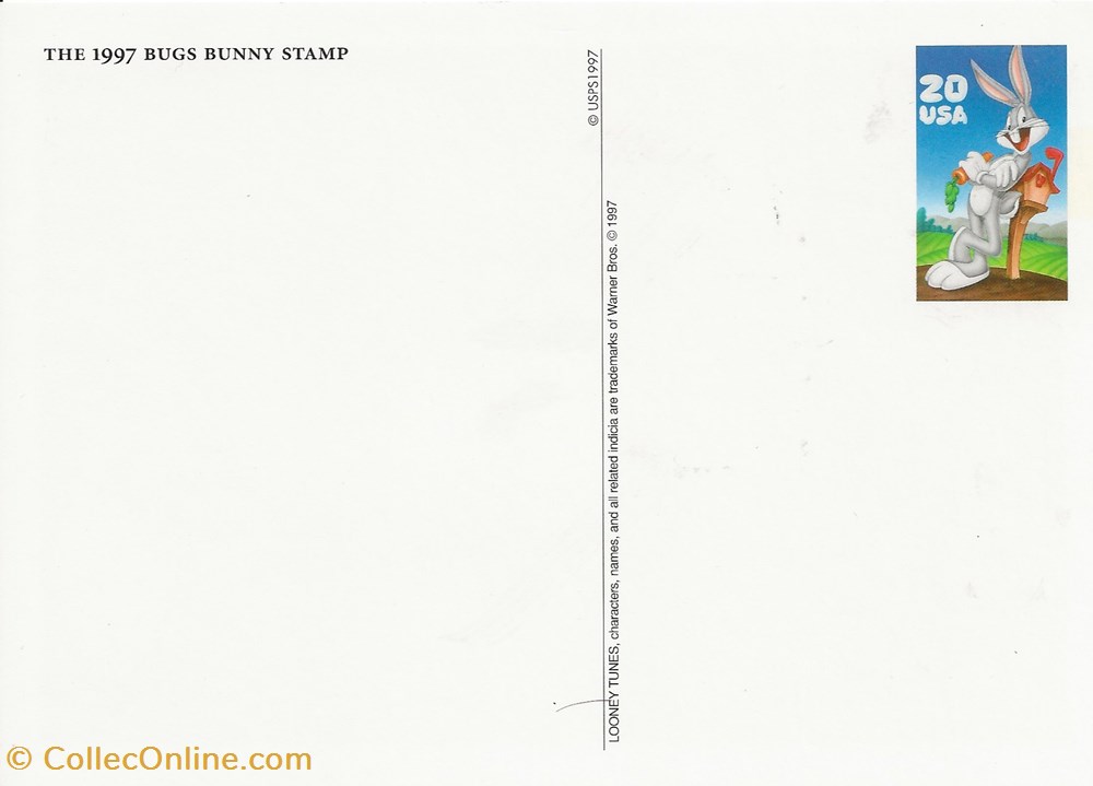 Sacramento (Etats-Unis) 1997 Bugs Bunny 5 timbres sacramento etats unis 1997 bugs bunny