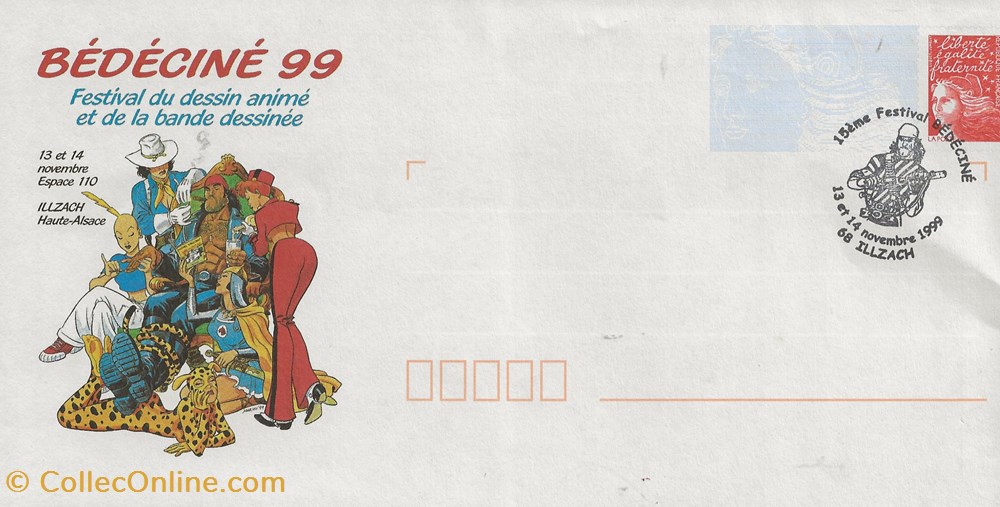 Illzach (68) 1999 Bédéciné timbres illzach 68 1999 bedecine