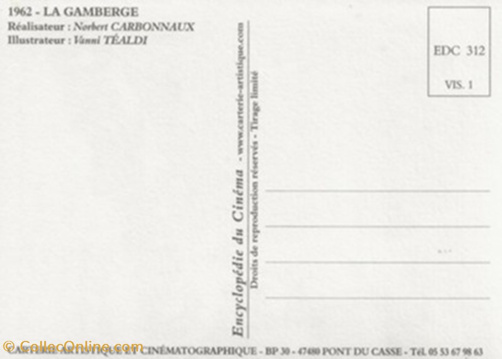 La gamberge cartes postales autres la gamberge