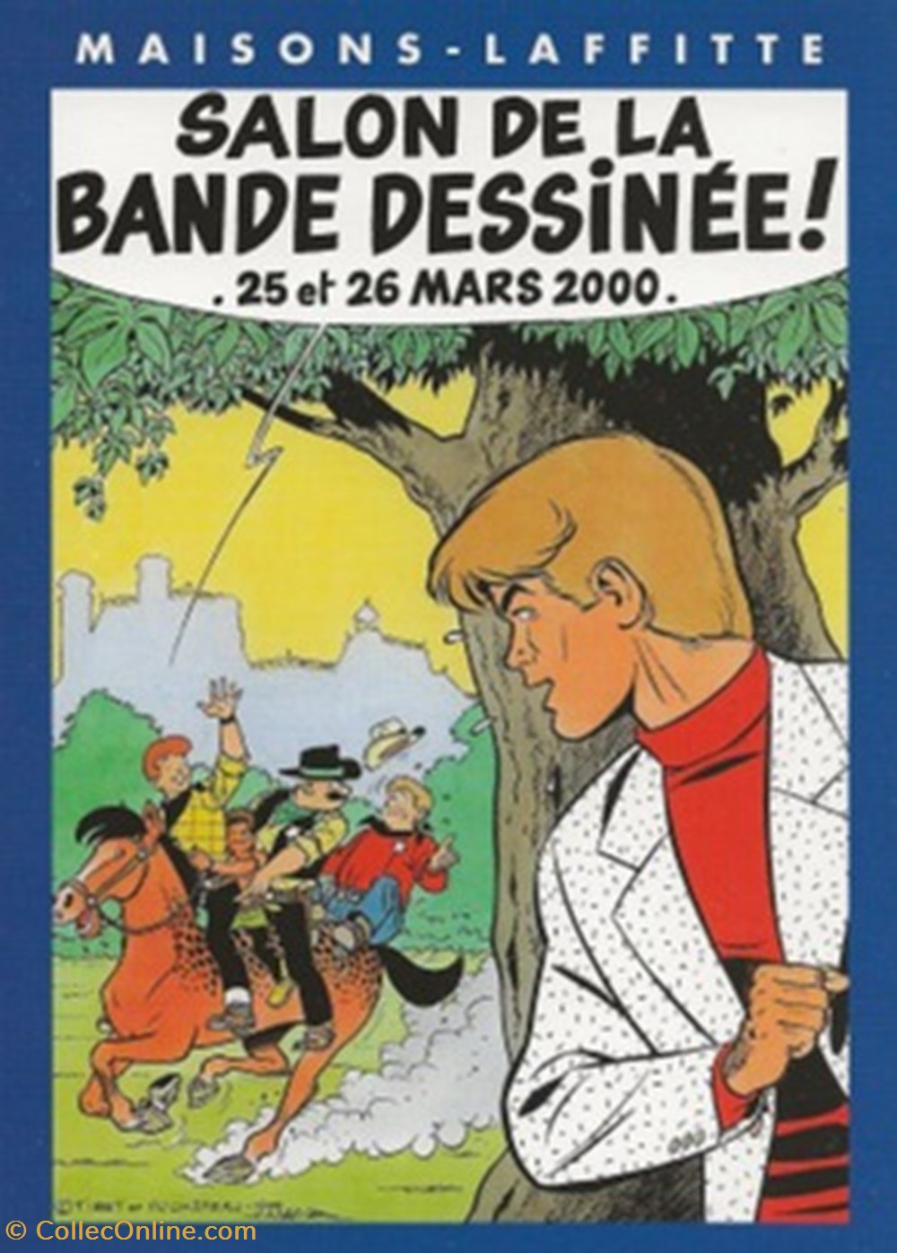 cartes postales bande dessinee maisons laffitte 78 2000