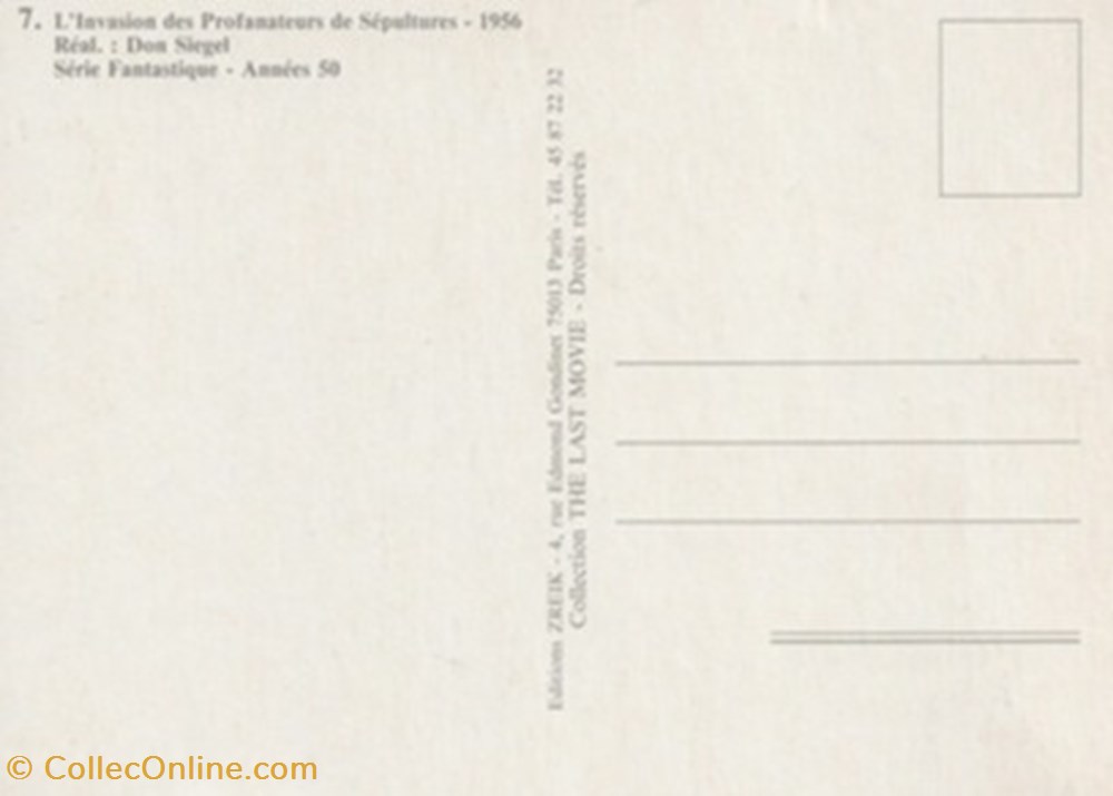 Invasion of the body snatchers cartes postales autres invasion of the body snatchers