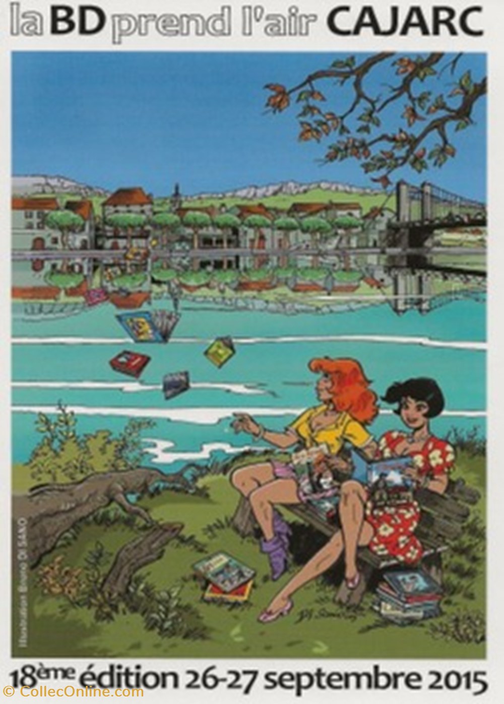 cartes postales bande dessinee cajarc 46 2015
