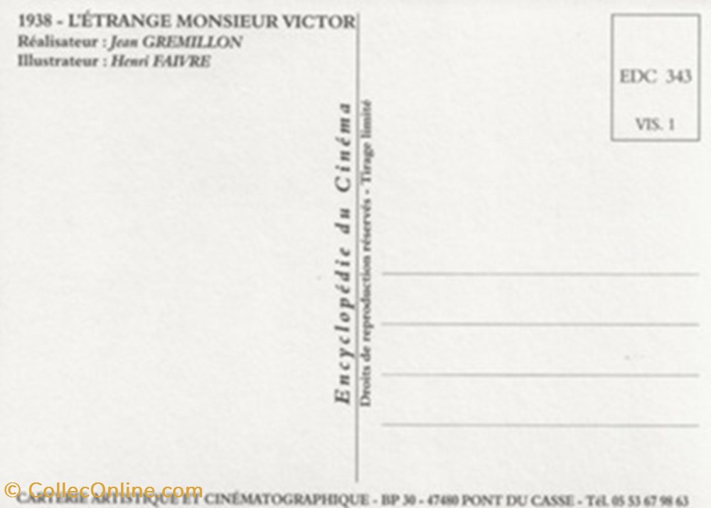 L'étrange monsieur Victor cartes postales autres l etrange monsieur victor