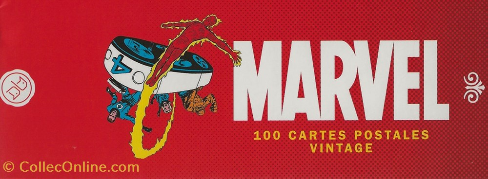 Marvel 4 cartes postales bande dessinee marvel