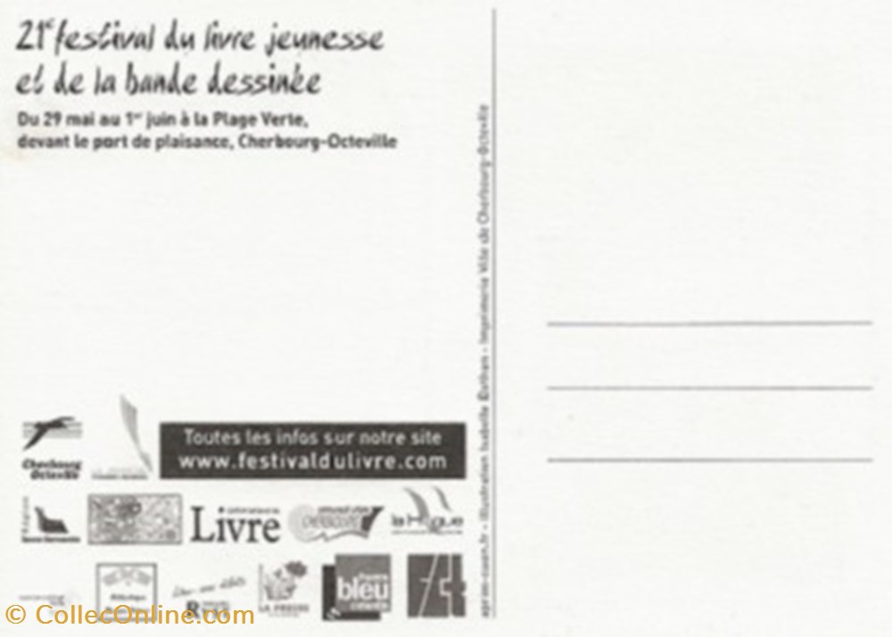 Cherbourg (50) 2008 cartes postales bande dessinee cherbourg 50 2008
