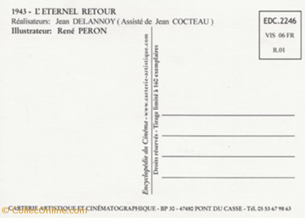 L'éternel retour cartes postales autres l eternel retour