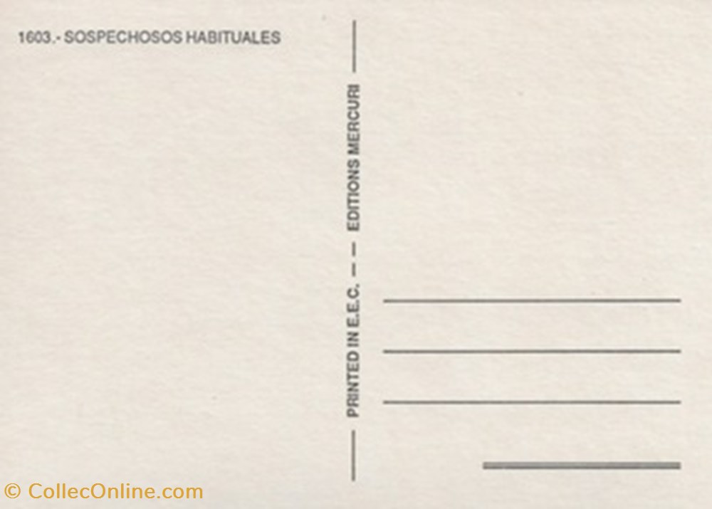 Sospechosos habituales cartes postales autres sospechosos habituales