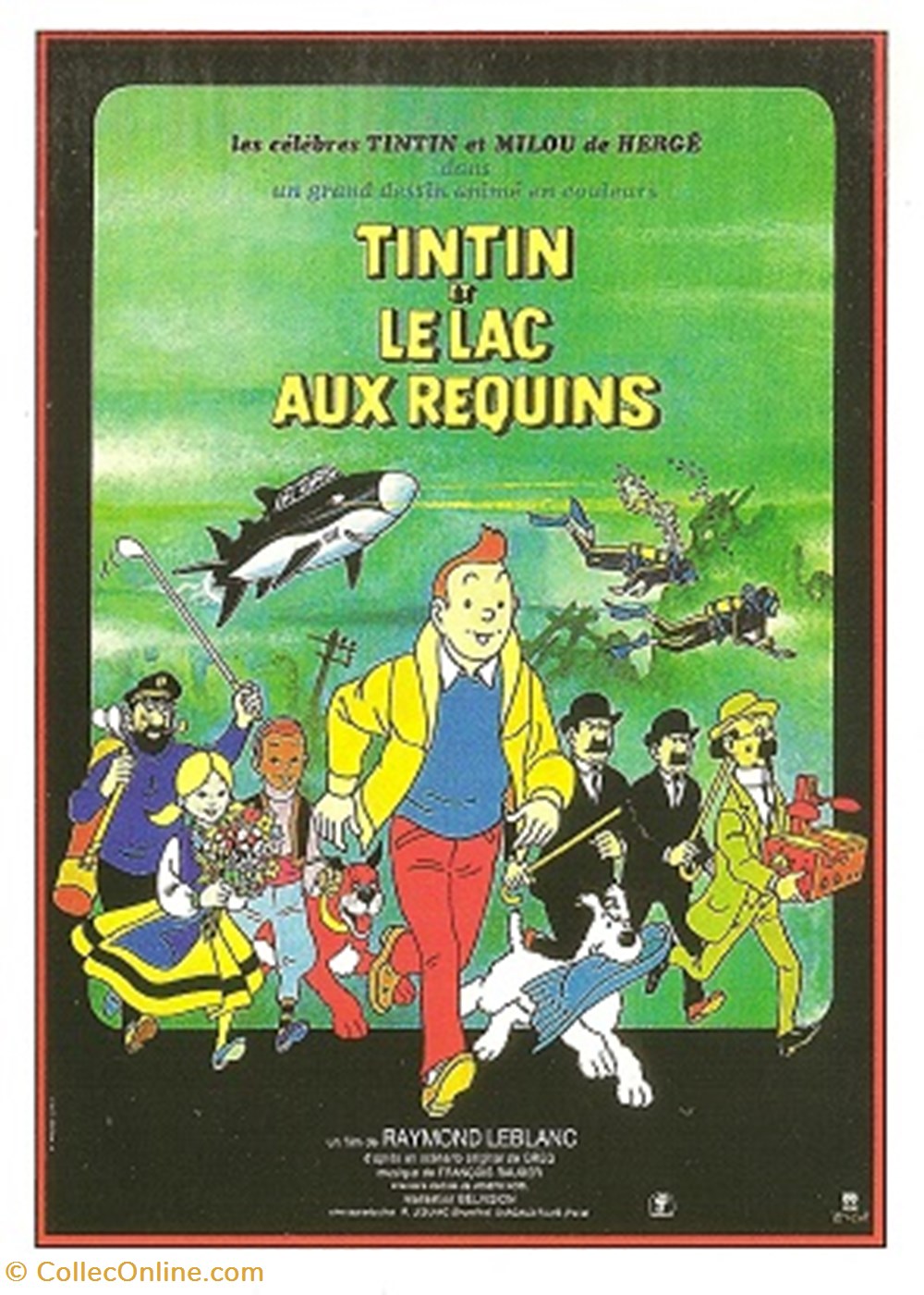 Tintin et le lac aux requins cartes postales autres tintin et le lac aux requins
