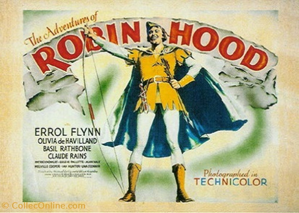 cartes postales autres les aventures de robin des bois