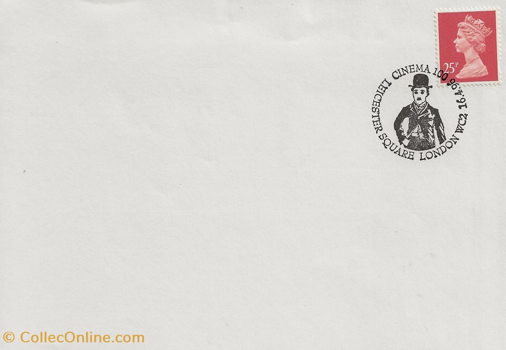Londres (Angleterre) 1996 Cinema centenary - Charlie Chaplin timbres londres angleterre 1996 cinema centenary charlie chaplin