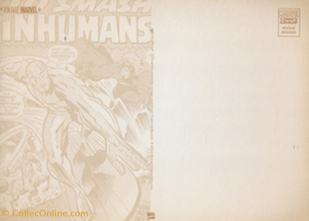 Marvel 2 cartes postales bande dessinee marvel