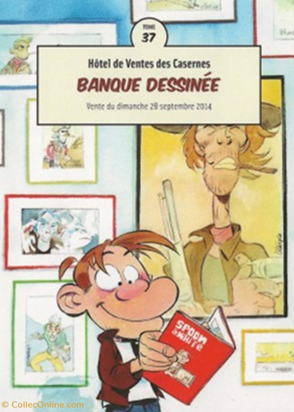 cartes postales bande banque dessinee 37