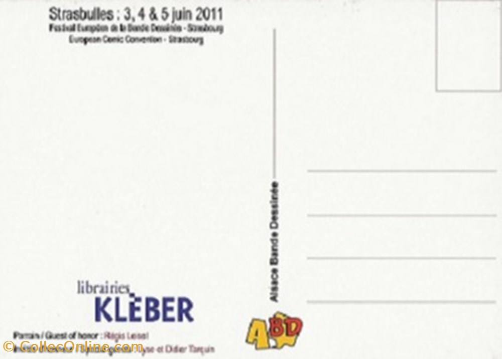 Strasbourg (67) 2011 cartes postales bande dessinee strasbourg 67 2011