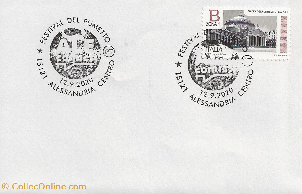 Alessandria (Italie) 2020 Alecomics - Festival del fumetto timbres alessandria italie 2020 alecomics festival del fumetto