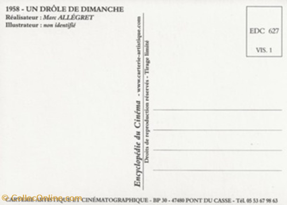 Un drôle de dimanche cartes postales autres un drole de dimanche