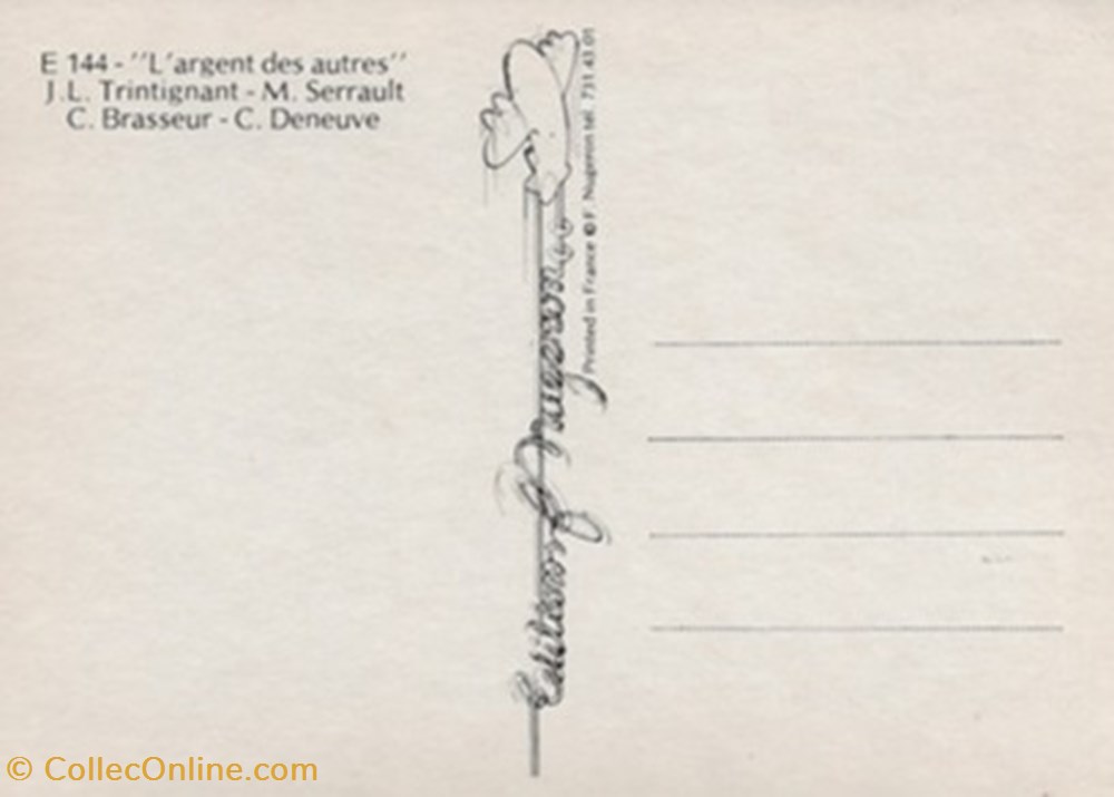 L'argent des autres cartes postales l argent des autres