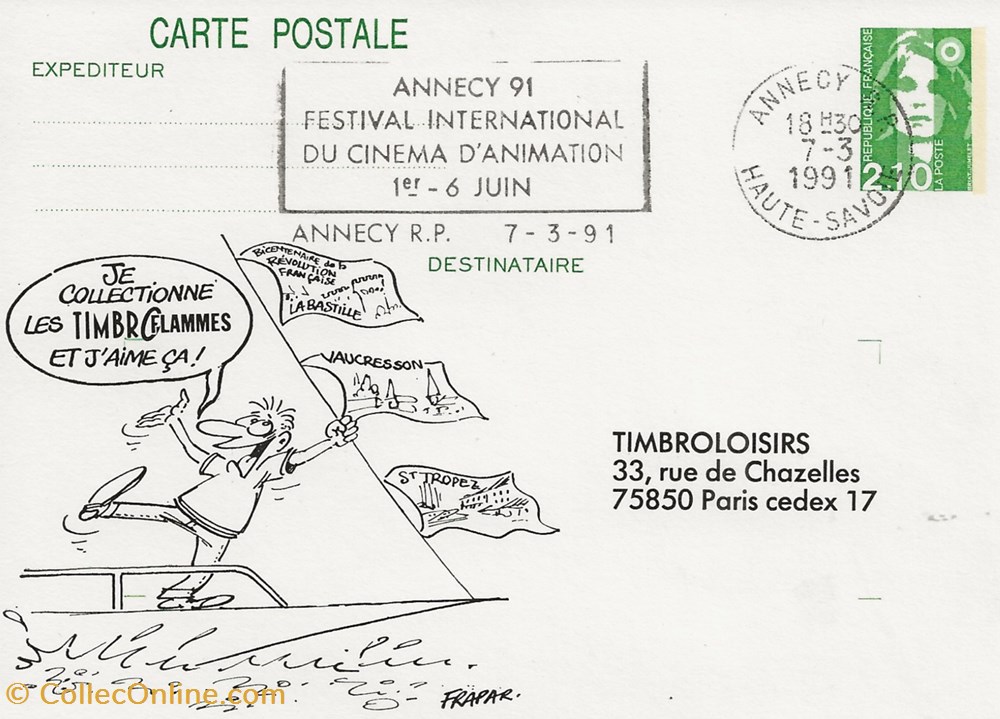 timbres annecy 74 1991 festival international du film animation