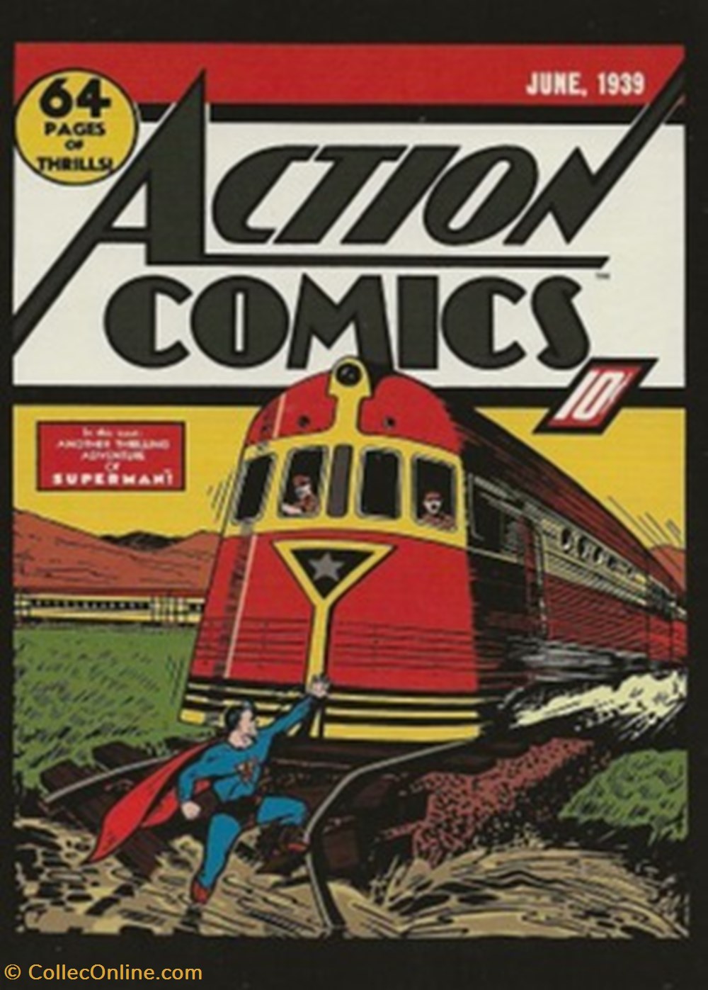 Action comics cartes postales bande dessinee action comics