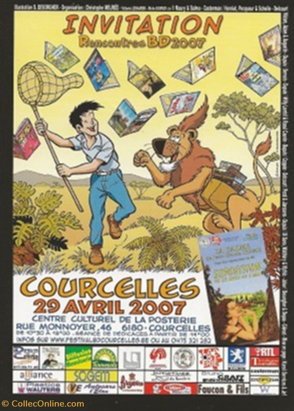 Courcelles (Belgique) 2007 cartes postales bande dessinee courcelles belgique 2007