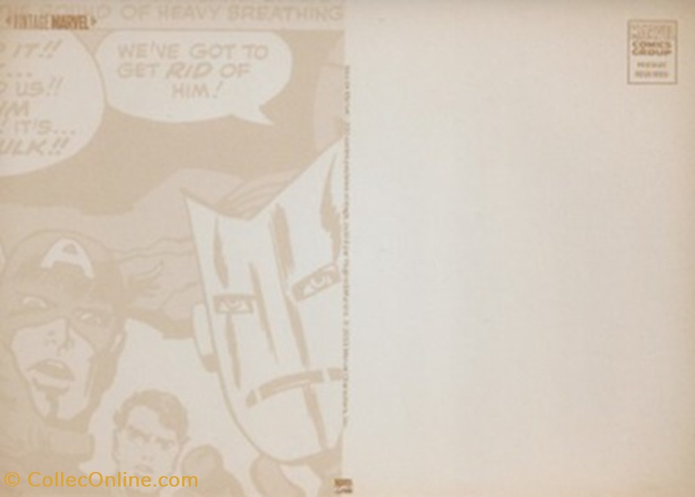 Marvel 2 cartes postales bande dessinee marvel