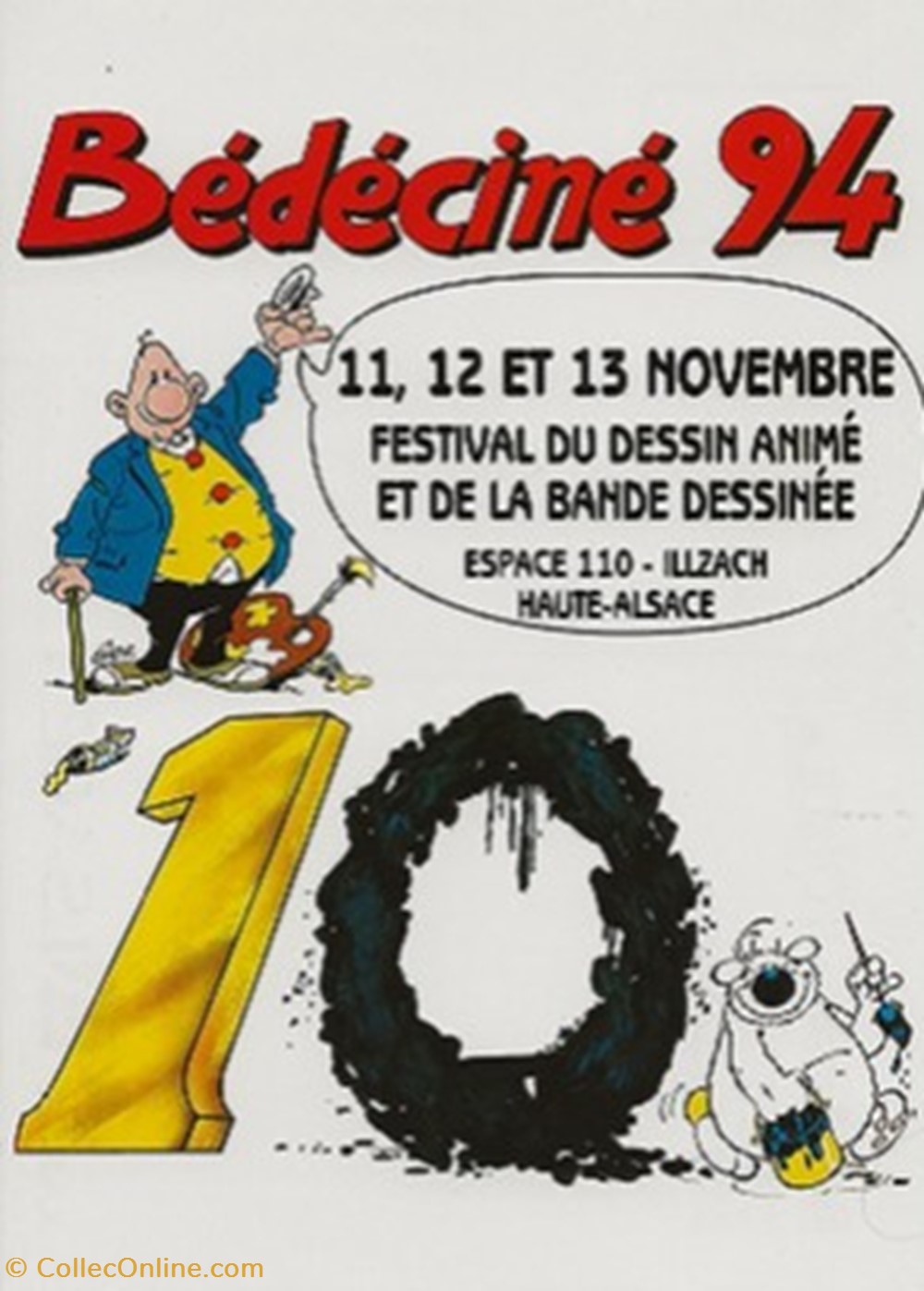 cartes postales bande dessinee illzach 68 1994