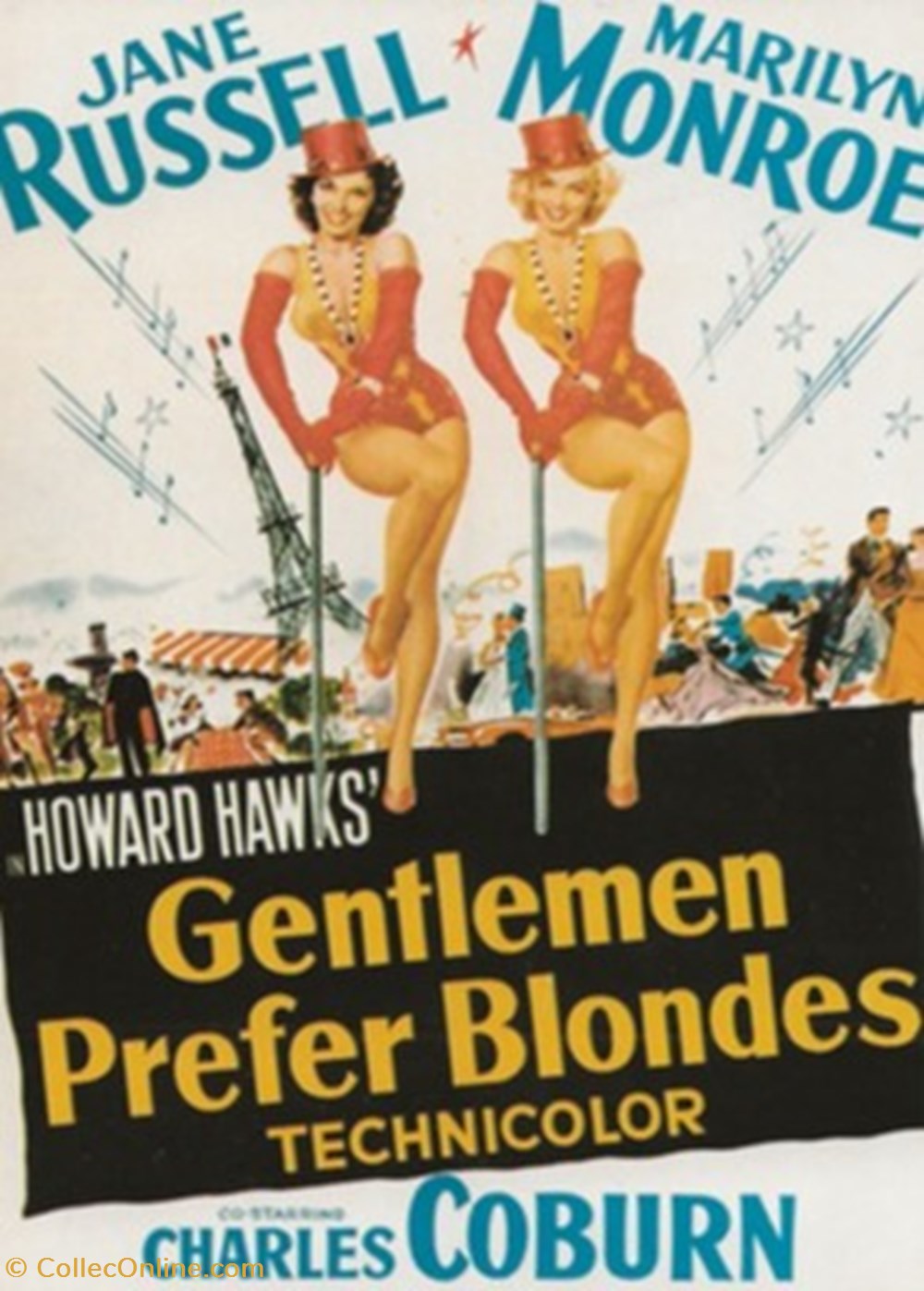 cartes postales autres gentlemen prefer blondes