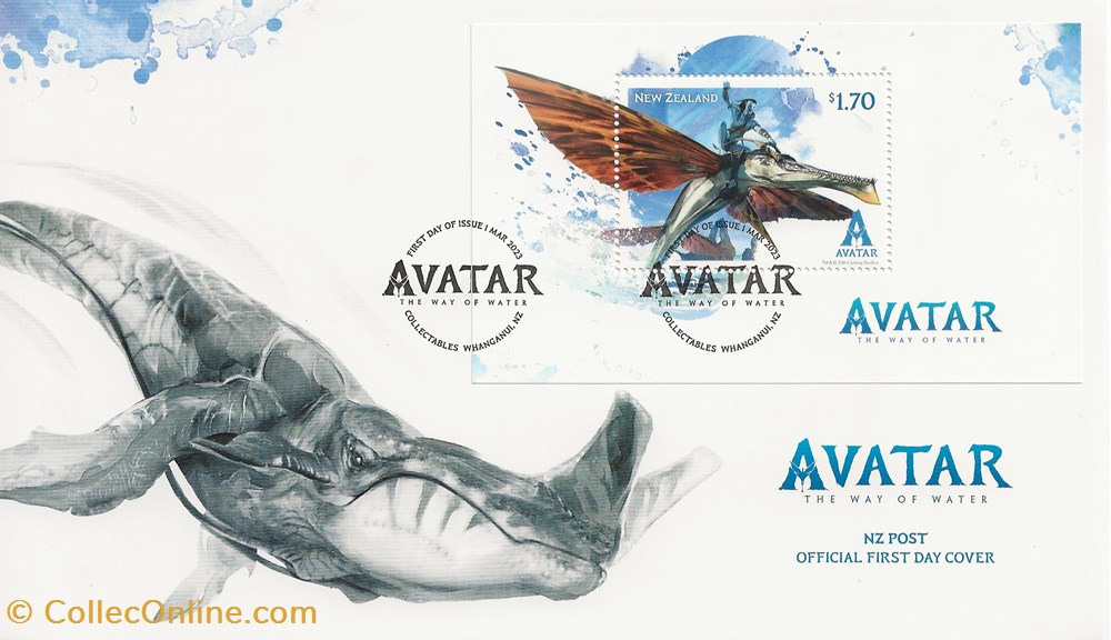 Wanganui (Nouvelle Zélande) 2023 - Avatar 2 timbres wanganui nouvelle zelande 2023 avatar