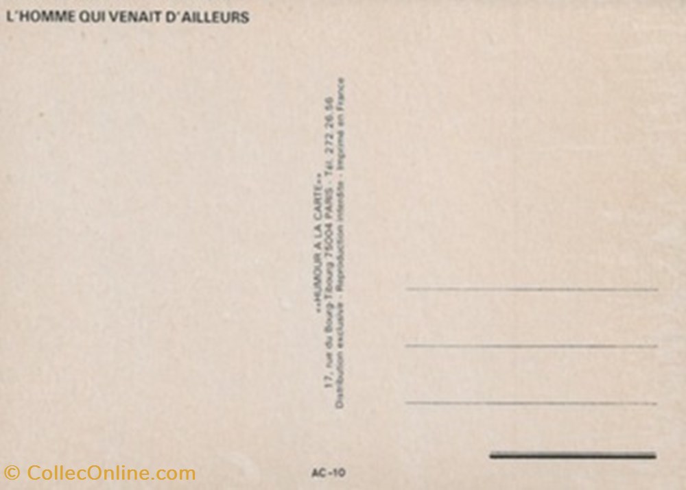 cartes postales autres l homme qui venait ailleurs
