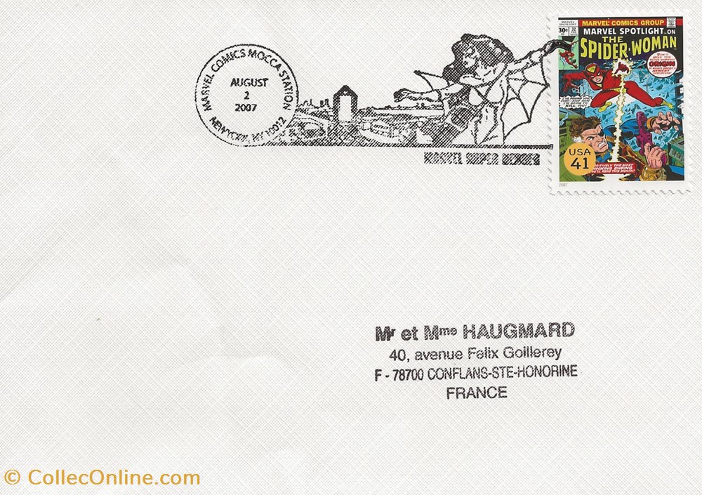 New York (Etats-Unis) 2007 Marvel super heroes timbres new york etats unis 2007 marvel super heroes
