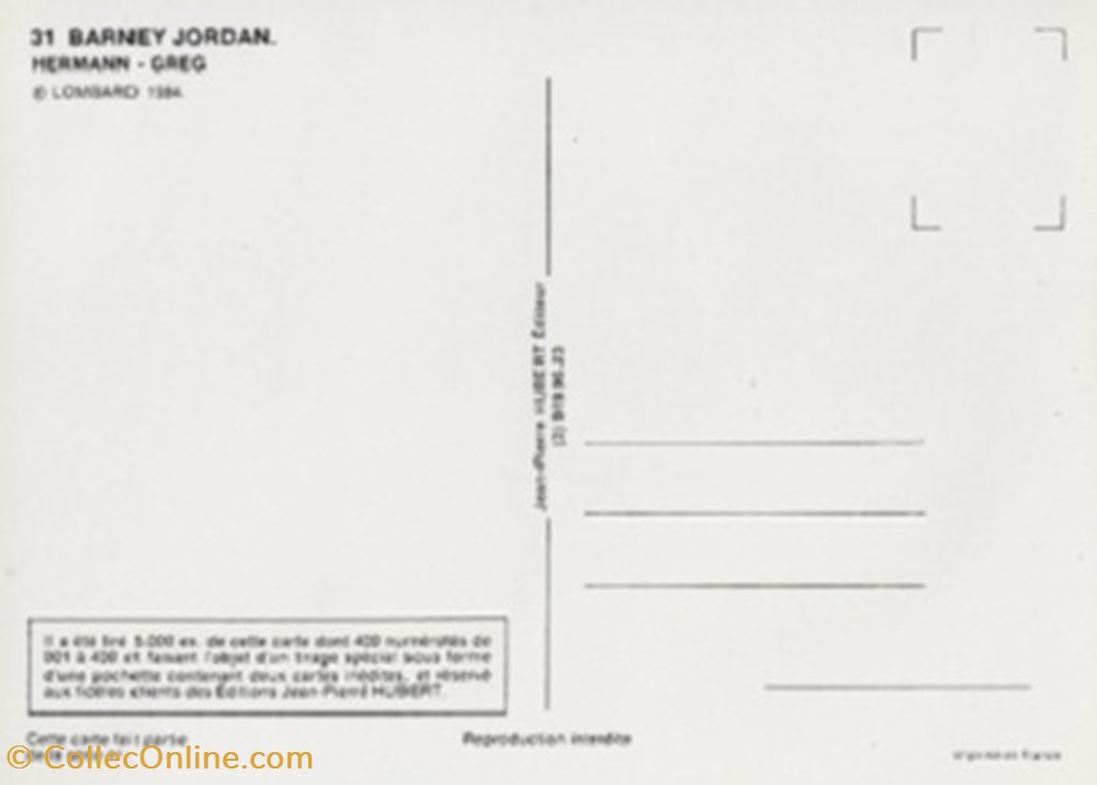Bernard Prince cartes postales bande dessinee bernard prince