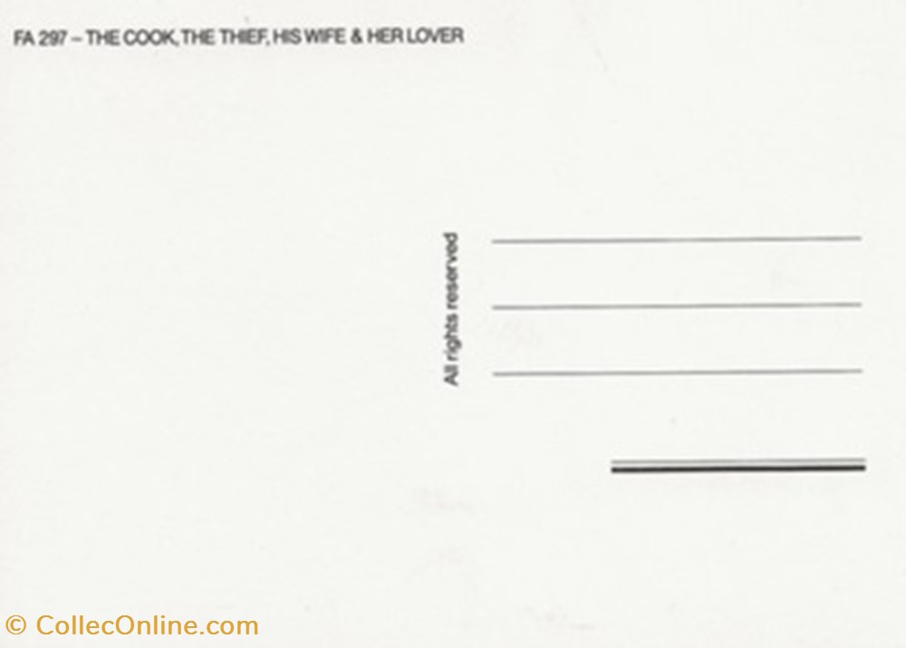 The cook, the thief, his wife & her lover cartes postales autres the cook the thief his wife her lover