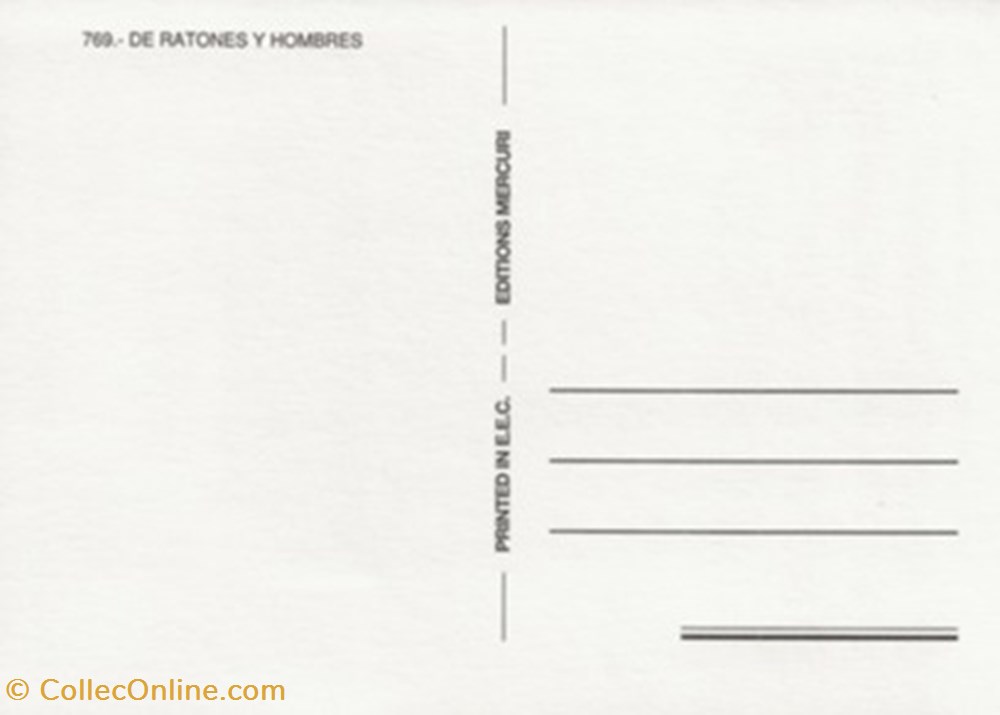 De ratones y hombres cartes postales autres de ratones y hombres