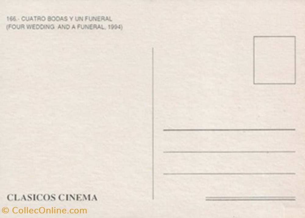 cartes postales autres four weddings and a funeral